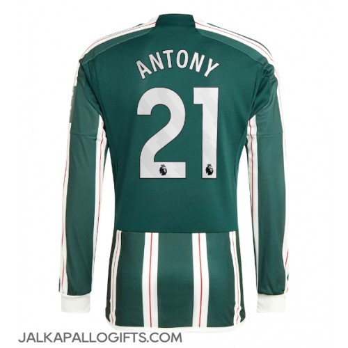 Manchester United Antony #21 Vieraspaita 2023-24 Pitkähihainen